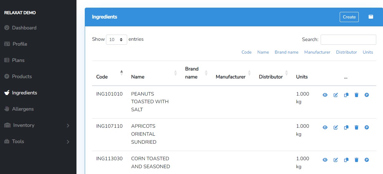 Les matériaux entrants